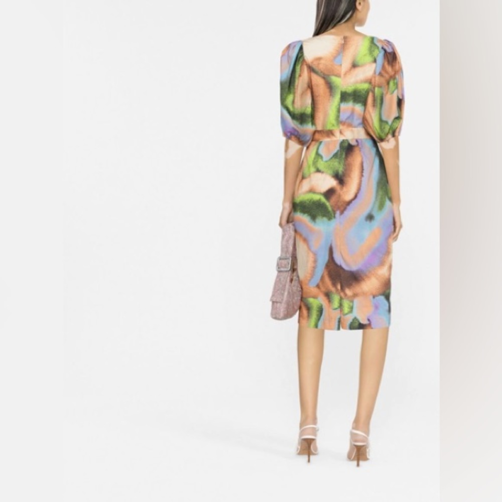 NWT ROTATE Cara Organic Cotton - Poplin Midi Dress - Picture 6 of 11